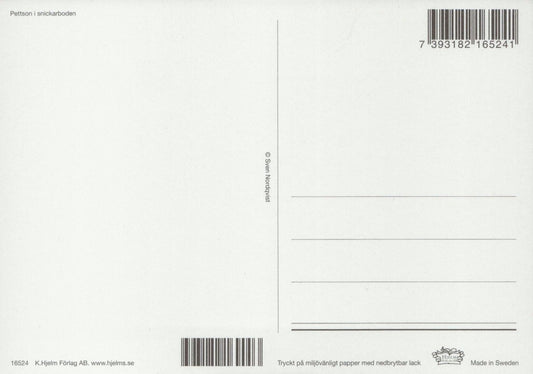 Postkarte Pettersson und Findus Die Seifenkiste