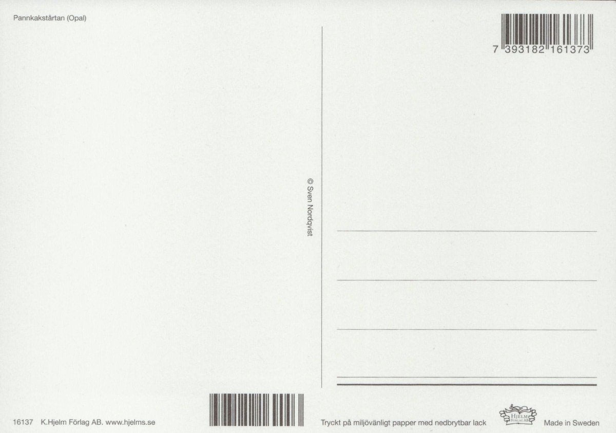 Postkarte Pettersson und Findus Im Garten