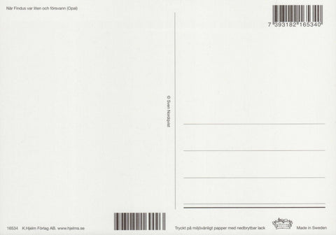 Postkarte Pettersson und Findus In der Küche
