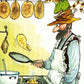 Postkarte Pettersson und Findus Pfannkuchen backen