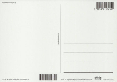 Postkarte Pettersson und Findus Tannenbaumschlagen