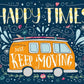 Postkarte Spruch Englisch Happy Moments Bulli