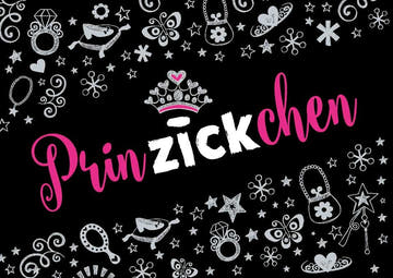 Postkarte Sprüche: Charmante Frauenkarte "Prinzickchen" für humorvolle Grüße