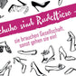 Postkarte Sprüche: Charmante Weisheit über Schuhe als Rudeltiere