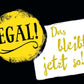 Postkarte Sprüche: Das bleibt jetzt so, wie es ist - Charmante Botschaft für jeden Anlass