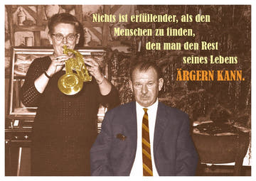 Postkarte Sprüche: Die Erfüllung im Finden des richtigen Menschen – humorvoll und einzigartig