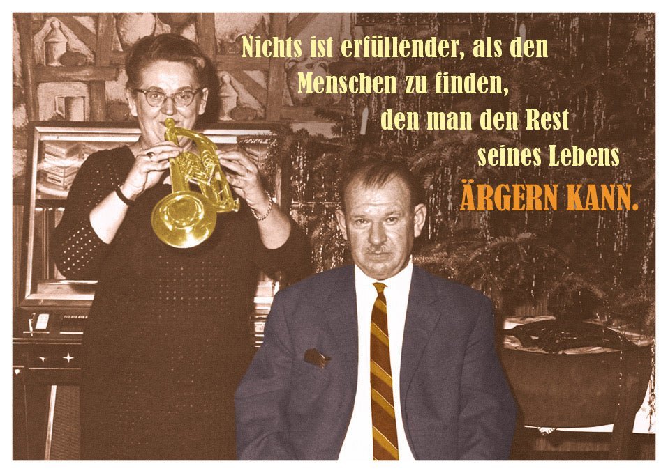 Postkarte Sprüche: Die Erfüllung im Finden des richtigen Menschen – humorvoll und einzigartig