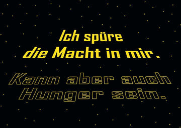 Postkarte Sprüche: Die Macht in mir spüren