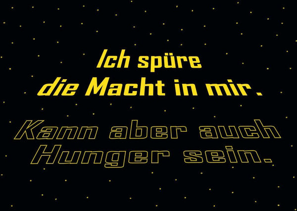 Postkarte Sprüche: Die Macht in mir spüren