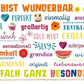 Postkarte Sprüche: Du bist einzigartig, wunderbar und perfekt