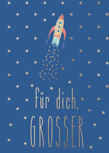 Postkarte Sprüche - Für Dich, Großer: Raketenstarker Gruß für besondere Momente