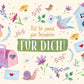 Postkarte - Sprüche: Glänzende Grüße für besondere Menschen mit funkelndem Glitzerlack