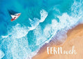 Postkarte Sprüche: Sehnsucht nach der Ferne - Urlaubsstimmung für Zuhause