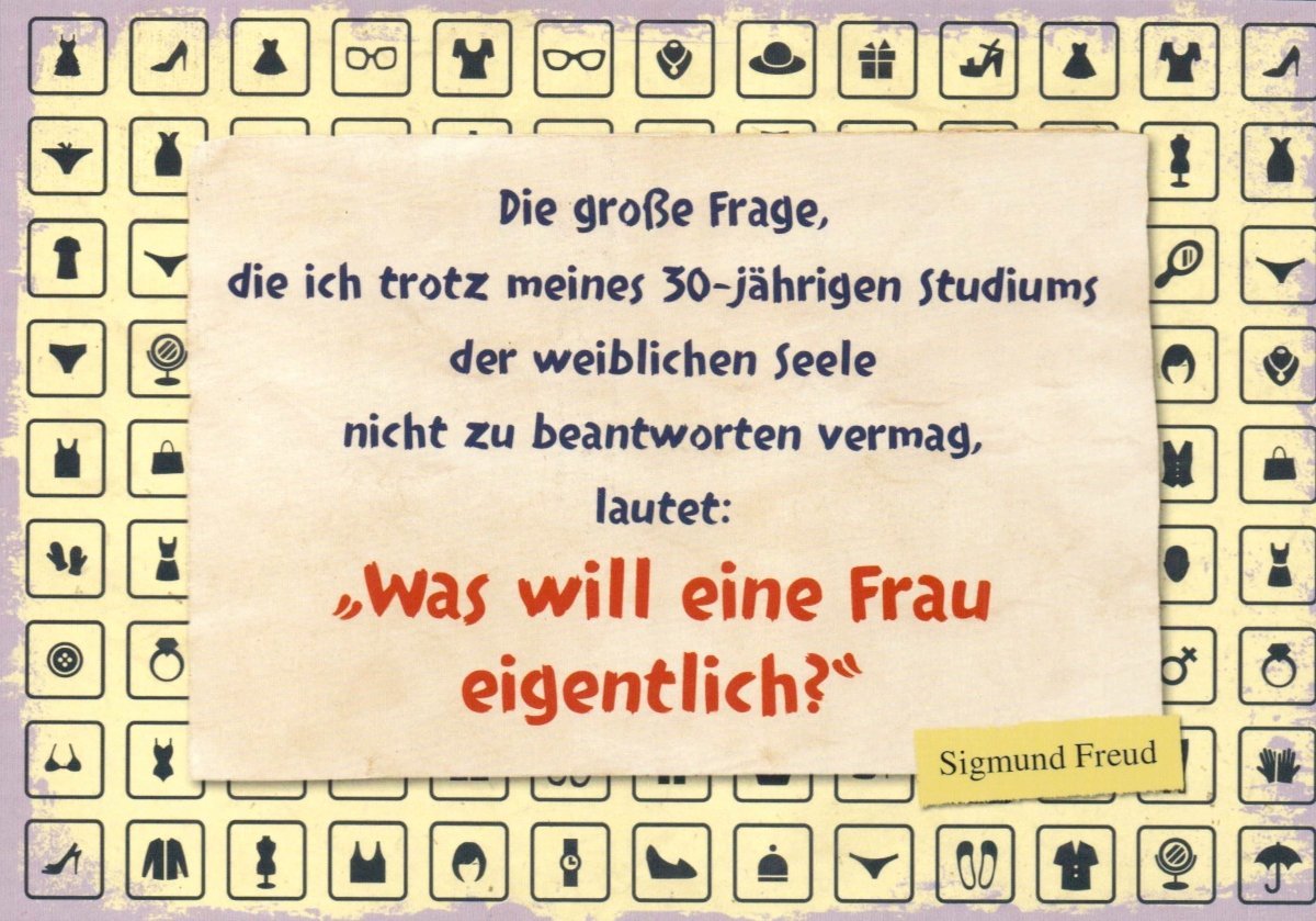 Postkarte Sprüche: Sigmund Freud Zitate für Inspiration und Nachdenklichkeit