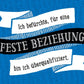 Postkarte Sprüche: Überqualifiziert für eine feste Beziehung - Humorvolle Botschaft