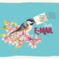 Postkarte - Sprüche: Vogel auf Kirschblüten – Handgeschriebene Botschaft für Naturliebhaber