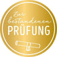 Prüfungskarte: Kreative Applikation mit Schaumstoff - Klebepad für erfolgreiche Absolventen