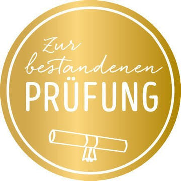 Prüfungskarte: Kreative Applikation mit Schaumstoff - Klebepad für erfolgreiche Absolventen