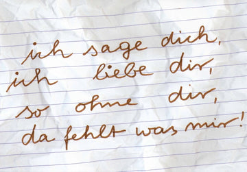 Romantische Liebespostkarte – Handgeschriebene Kalligrafie für gefühlvolle Botschaften und Zuneigungsgeschenke