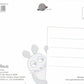schöne Maus - Postkarte Einladung