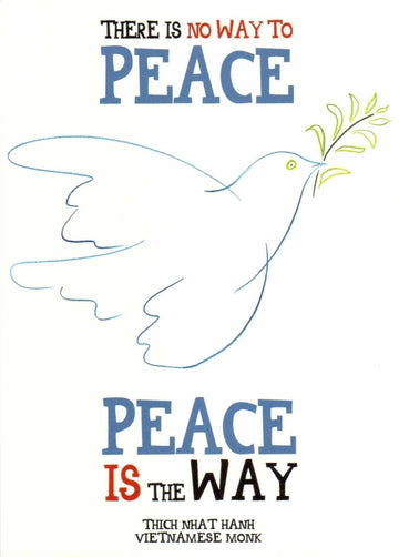 Spirituelle Postkarte: Der Weg zum Frieden – Inspirierende Botschaft für innere Ruhe und Harmonie