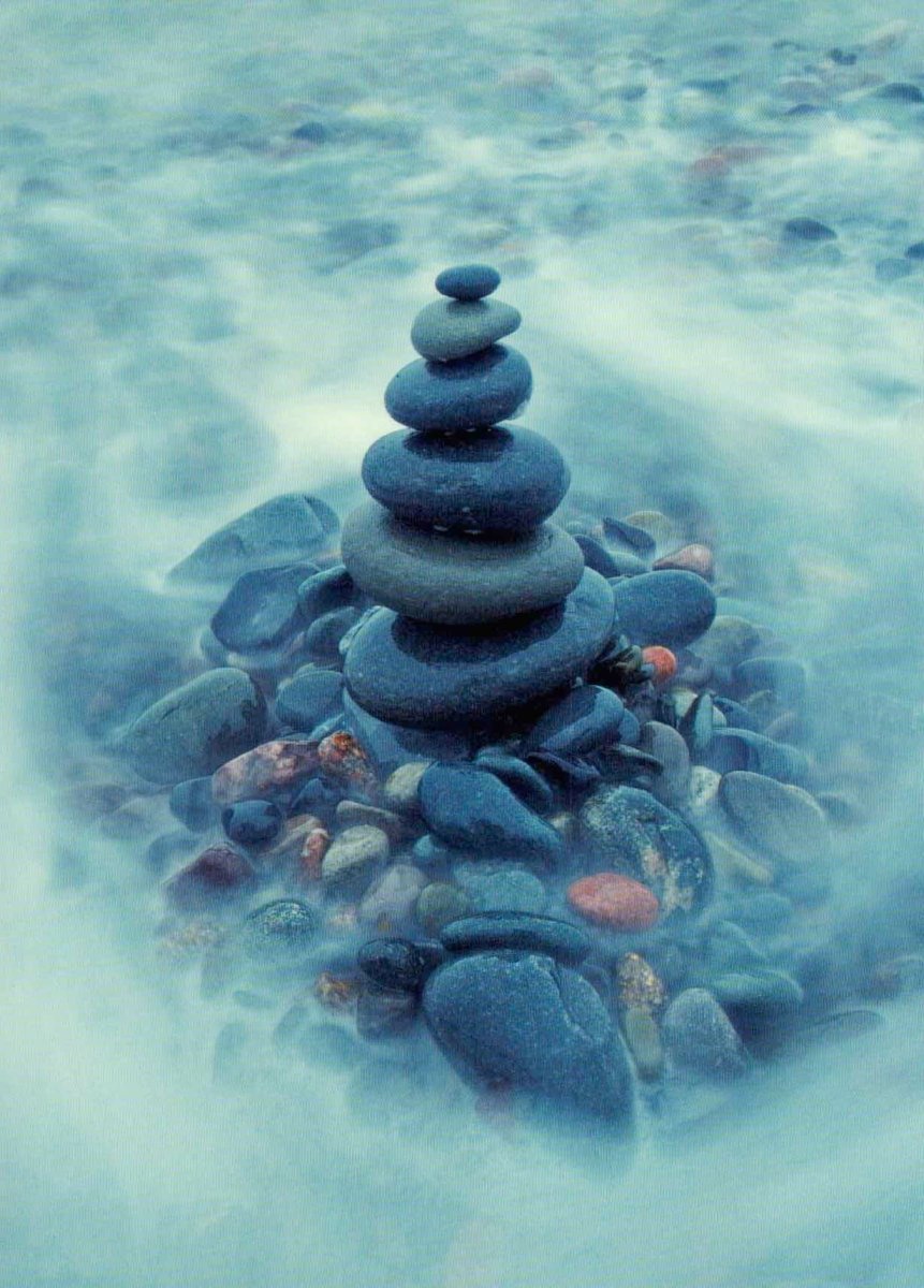 Spirituelle Postkarte: Die Gezeiten Überstehen