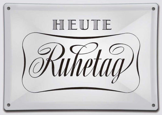 Sprüche - Postkarte: Entspannter Ruhetag für eine wohlverdiente Pause