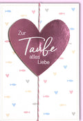 Taufglückwunschkarte Unisex - Herzliche Wünsche & Gottes Segen, Perfekt für Tauffeiern mit christlichen Motiven
