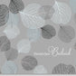 Trauerkarte Beileid - Stilvolle Kondolenz in Grau & Silber mit Blätterstruktur, Elegantes Design für Mitgefühl, Hochwertige Qualität