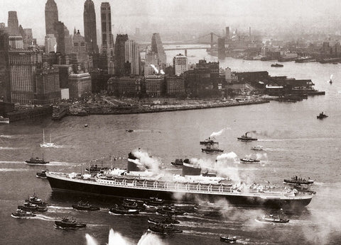 Trauerkarte in Schwarz - Weiß: Elegante Queen Mary