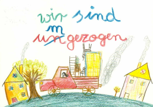 Umzugskarte: Neue Adresse verkünden mit Stil!