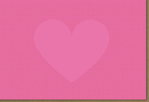 Valentinstag Grußkarte Herzmotiv - Romantische DIY Karte in Rosa/Pink, Elegant für Partner als persönlicher Liebesbeweis
