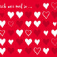 Valentinstagskarte "Rote & Weiße Herzen" - Romantische Botschaft für Liebe und Freundschaft
