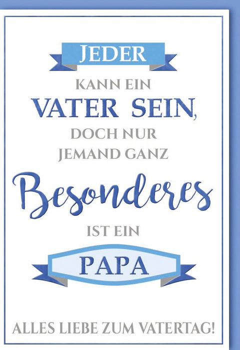 Vatertagskarte – Herzliche Grüße für Papa, Feier des Vaterseins und Familienwertschätzung