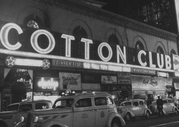 Vintage Postkarte: Cotton Club Harlem 1920er – Retro Musik & Tanz, Schwarzweiß - Fotografie, Kulturelle Legende