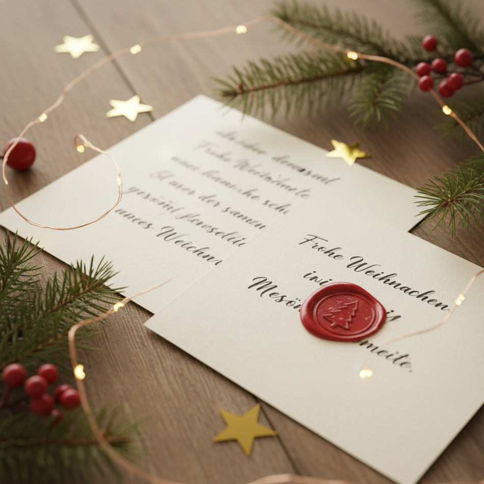 🎄 Botschafter der Herzenswärme: Die Magie einer Weihnachtskarte