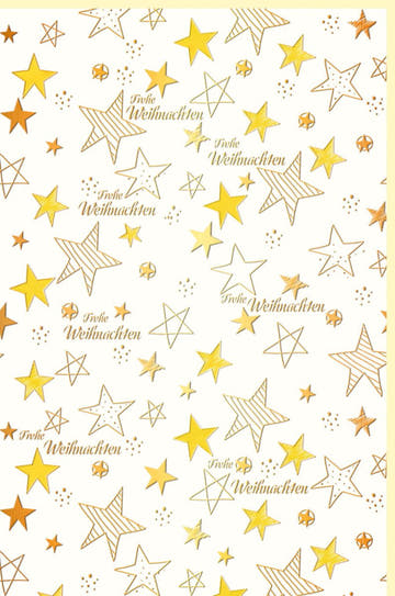 Weihnachtskarte mit goldenen Sternen und Frohe Weihnachten Schriftzug festliche Weihnachtsgrusskarte für besondere Grüße zu Weihnachten