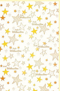 Weihnachtskarte mit goldenen Sternen und Frohe Weihnachten Schriftzug festliche Weihnachtsgrusskarte für besondere Grüße zu Weihnachten