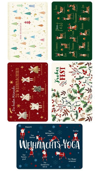 Weihnachtskarten Set: 5er Pack festliche Postkarten von Gutsch für besinnliche Grüße