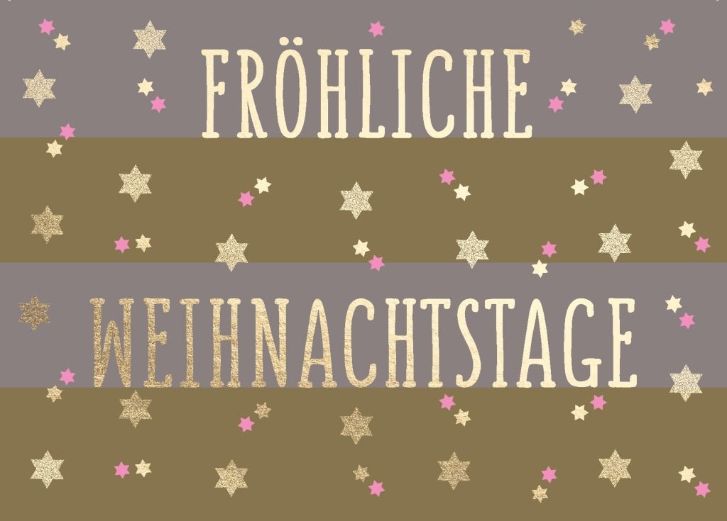 Weihnachtspostkarte - Besinnliche Grüße für die Festtage