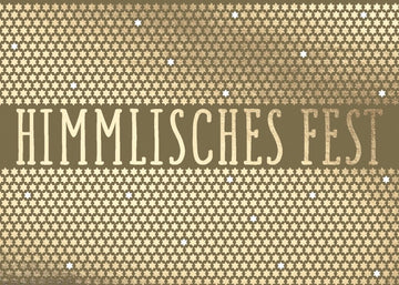 Weihnachtspostkarte FESTLICHE GRÜSSE - Zauberhafte Weihnachtsstimmung für Ihre Liebsten
