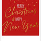 Weihnachtspostkarte mit Goldfolie - Merry Christmas von Happy Notes