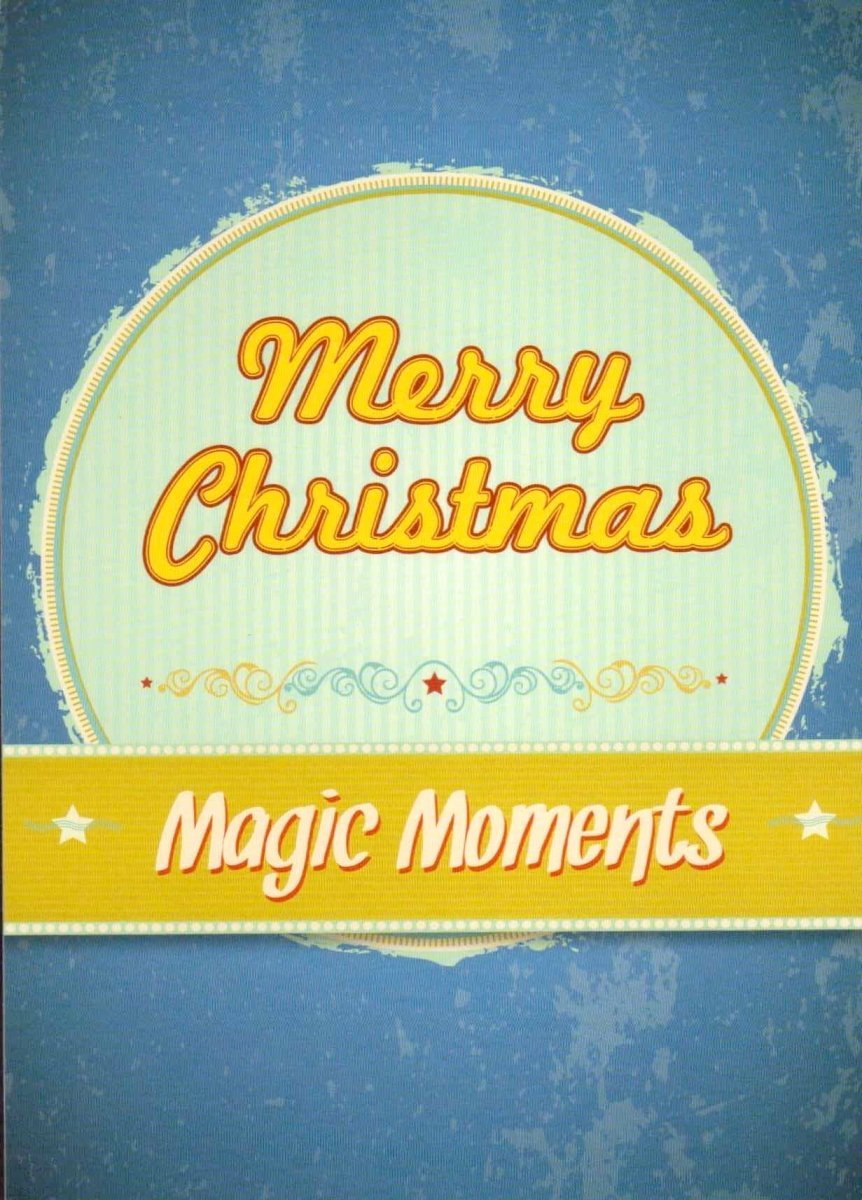Weihnachtspostkarte Zauberhafte Weihnachtsmomente - Merry Christmas