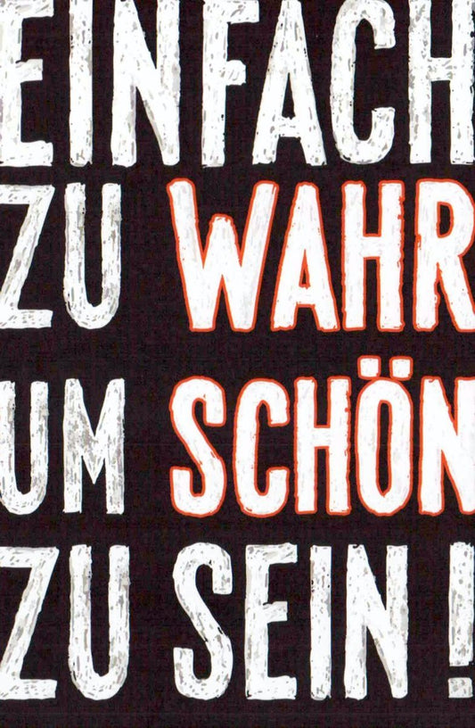 Witzige Sprüche Postkarte – Humorvolles Schwarz - Weiß Design mit Ironie & Direktheit
