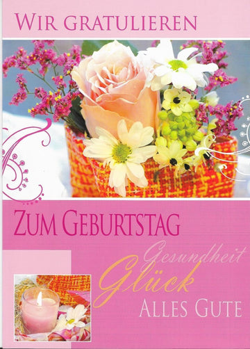 XXL Geburtstagsgrußkarte für Damen von Kollegen - Einzigartiges Design