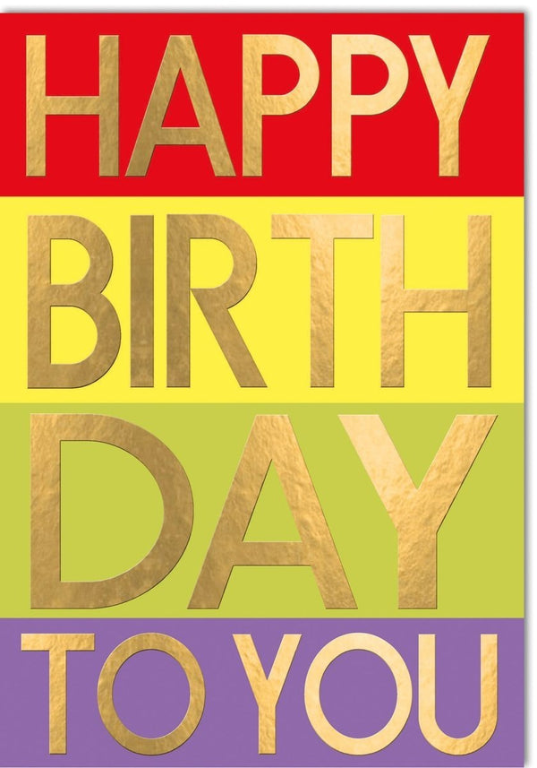 XXL Geburtstagskarte A4 Maxi - Riesige Glückwunschkarte mit Goldschrift für Jubiläum & Feierlichkeiten