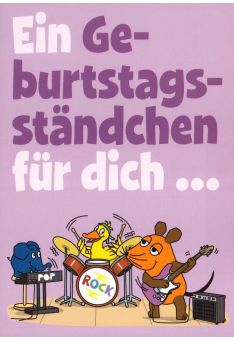 Maus-Postkarte Ein Geburtstagsständchen...