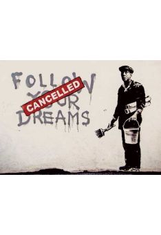 Kunstpostkarte Dreams Street Art associated with Banksy