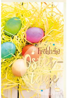 Osterkarte premium Fröhliche Ostertage
