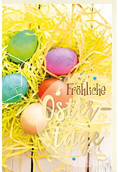 Osterkarte premium Fröhliche Ostertage
